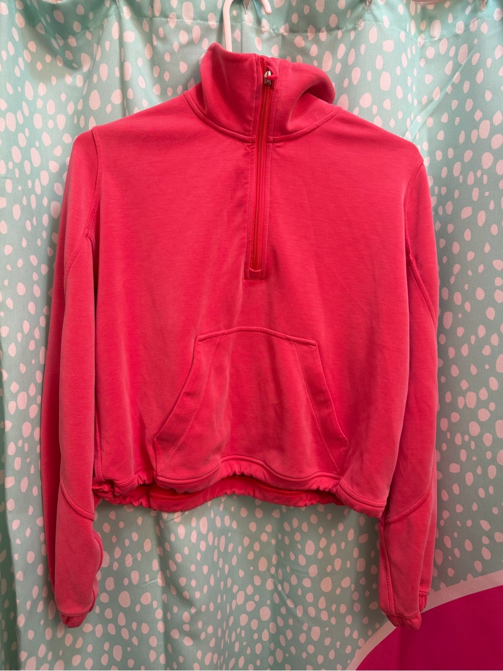 Hot Pink Quarter-Zip Pullover lululemon sweater